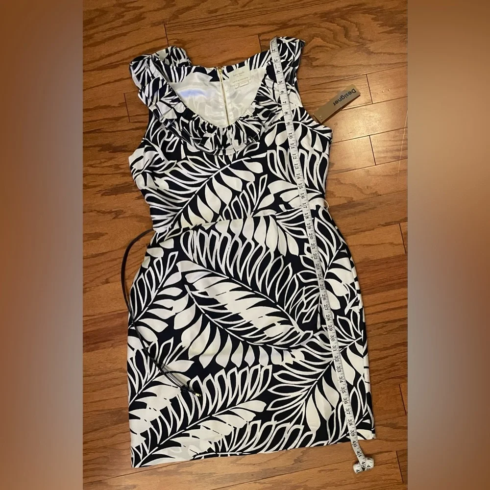 Kate Spade- Black and White Sheath Mini‎ Dress Size 12